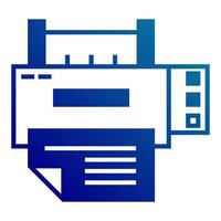printer icon with transparent background vector