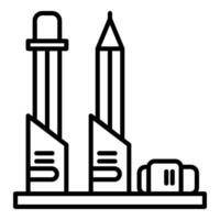 post pen and pencil icon, post office equipment icon vector