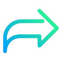 forward message, simple icon quality interface vector