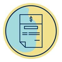 tax letter icon with transparent background vector