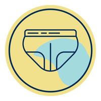 boy panties icon,summer icon vector