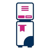 post office queue machine icon, post office equipment icon vector