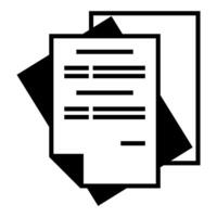 paper stack icon transparent background vector