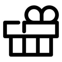 gift box, simple icon quality interface vector