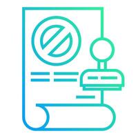 letter and stamp icon on transparent background vector