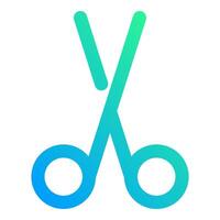 scissors, simple icon quality interface vector
