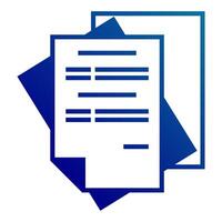 paper stack icon transparent background vector