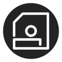 floppy disk, simple icon quality interface vector