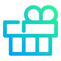 gift box, simple icon quality interface vector