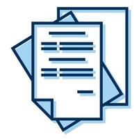 paper stack icon transparent background vector