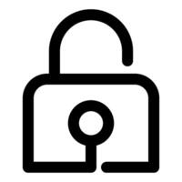 unlock icon, simple icon quality interface vector