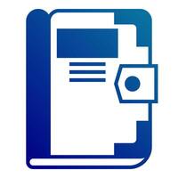 chapter book icon on transparent background vector