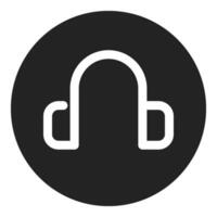 headphone icon, simple icon quality interface vector