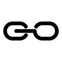 connection symbol, simple icon quality interface vector