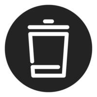 basura icono, sencillo icono calidad interfaz vector