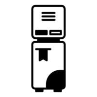post office queue machine icon, post office equipment icon vector