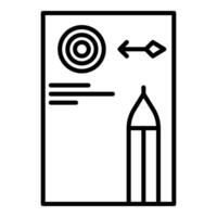 target icon, bookkeeping and business icon vector