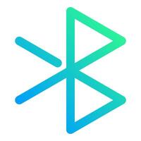 bluetooth symbol, simple icon quality interface vector