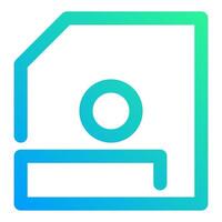 floppy disk, simple icon quality interface vector