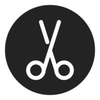 scissors, simple icon quality interface vector