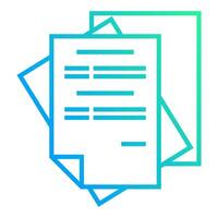 paper stack icon transparent background vector