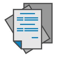 paper stack icon transparent background vector