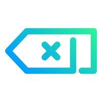 eraser tools, simple icon quality interface vector