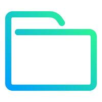 folder and document, simple icon quality interface vector