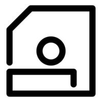 floppy disk, simple icon quality interface vector