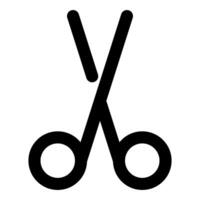 scissors, simple icon quality interface vector