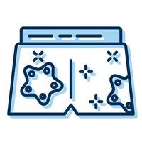 beach pants icon,summer icon vector