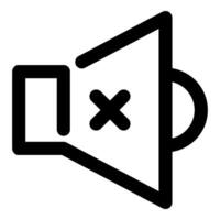 mute icon, simple icon quality interface vector