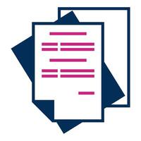 paper stack icon transparent background vector