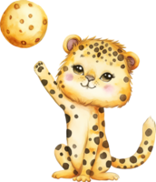 mignonne guépard ciselure comète png