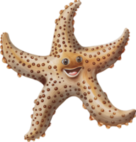 Chocolate Chip Sea Star watercolor png