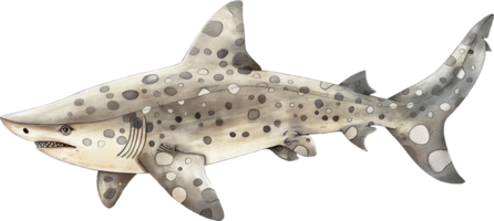 épaulette requin aquarelle png