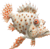 Warty Frogfish watercolor png