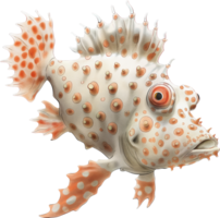 warzig Anglerfisch Aquarell png