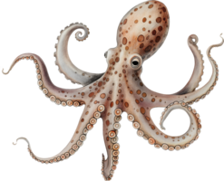 nabootsen Octopus waterverf png