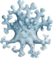 blu corallo acquerello png