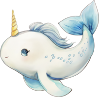 Unicorn Tang watercolor png