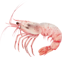 Peppermint Shrimp watercolor png