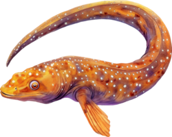 Jewel Moray Eel watercolor png