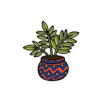 isolate houseplants on background vector