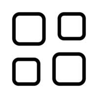 Rectangle Icon Symbol Design Illustration vector