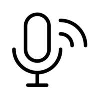 micrófono icono símbolo diseño ilustración vector