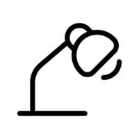 escritorio lámpara icono símbolo diseño ilustración vector