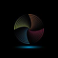 sound wave audio dark background vector