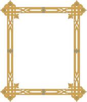 Frame with Elegant Thai Themed Border vector