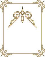 Frame with Elegant Thai Themed Border vector